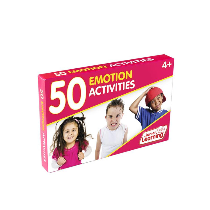 Junior Learning 50 Emotions Activity Flash Cards Box
