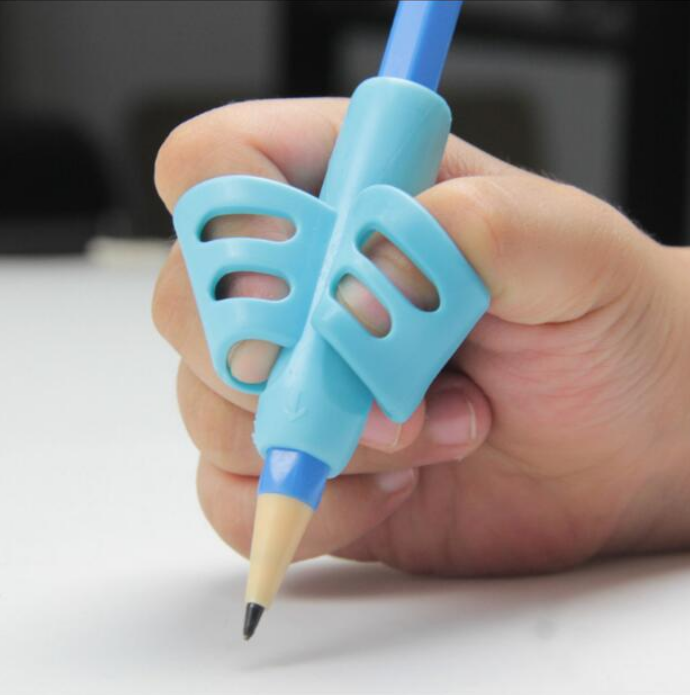 Two Finger Pencil Grip For Handwriting Skills Blue