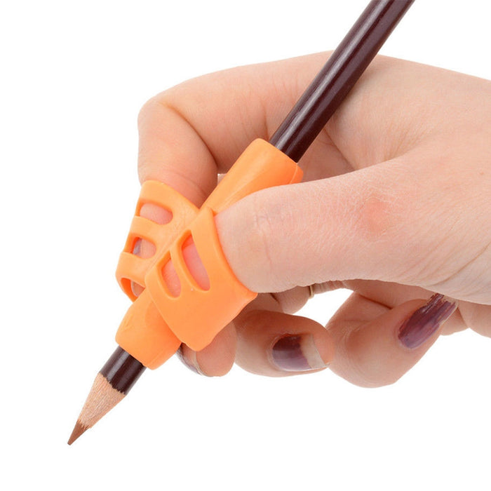 Two Finger Pencil Grip For Handwriting Skills Orange