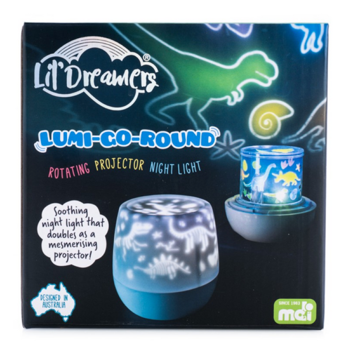 MDI Lil' Dreamers Lumi-Go-Round Rotating Dinosaur Projector Night Light