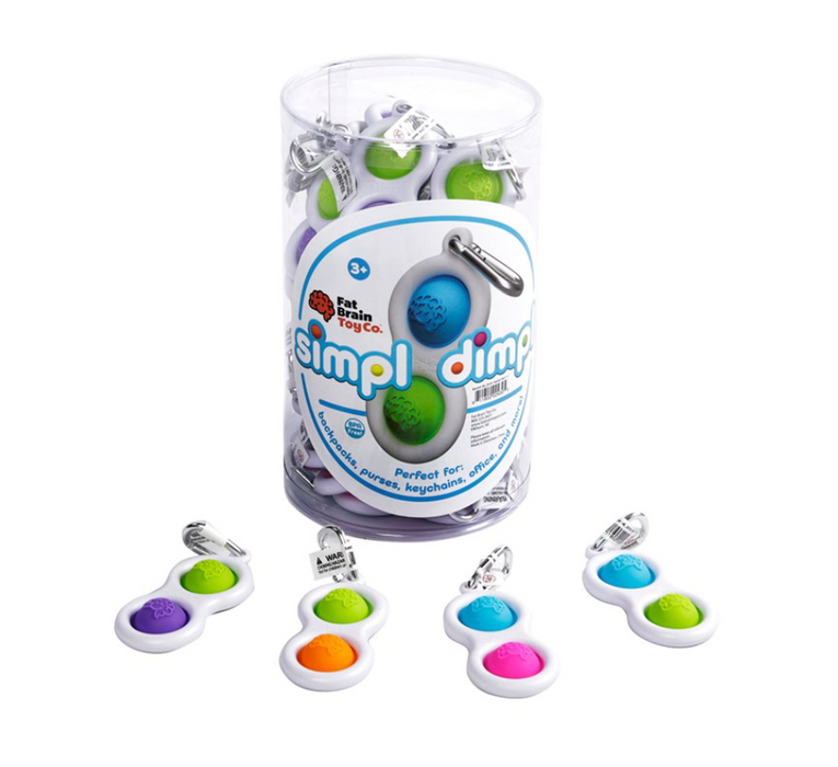 Fat Brain Toys Simpl Dimpl Bubble Pop Silicone Fidget Toy
