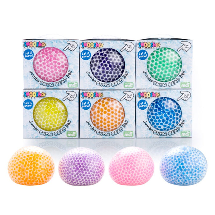 Smoosho's Jumbo Snow Bead Ball with Gel Beads 